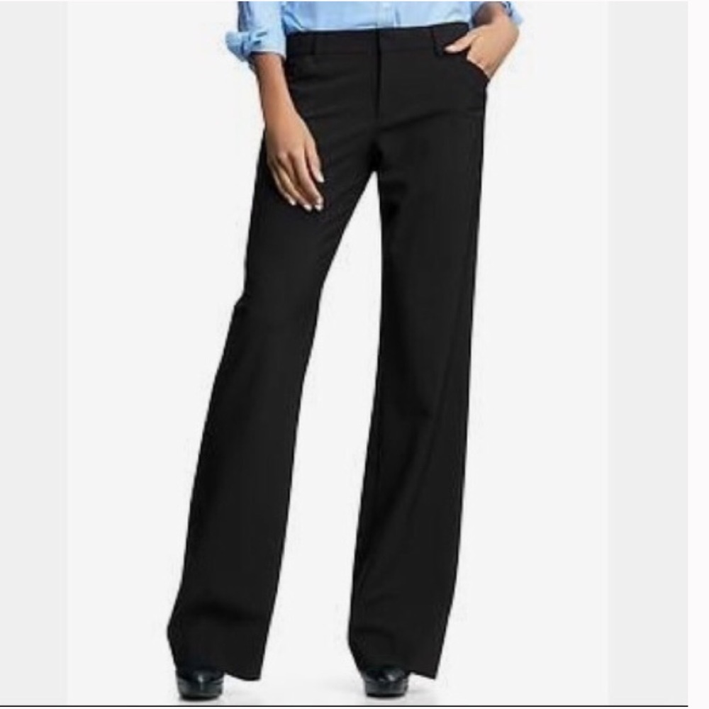 GAP Perfect Stretch Trouser Navy Pinstriped